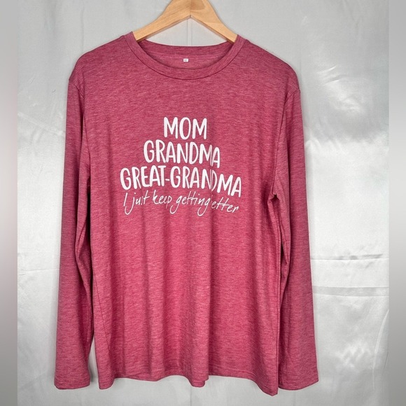 The Unbranded Brand Tops - Pink Long Sleeve Women's Top Size XL